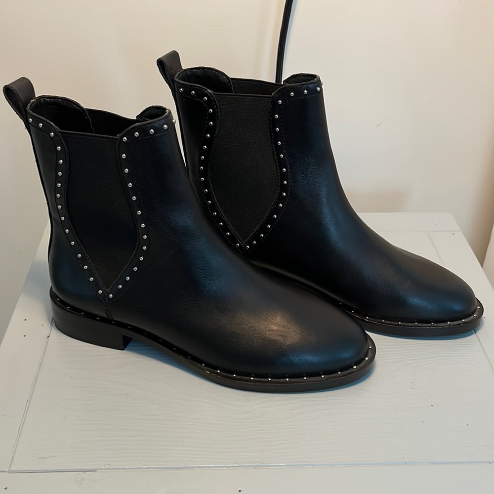 Rebecca Minkoff black leather boots